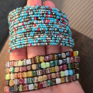 Lots Of Multi Beaded Bracelets